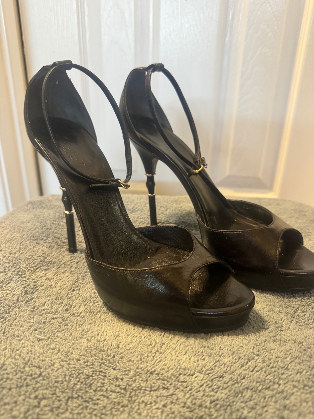 Gucci  High Heel Sandals with Ankle Strap